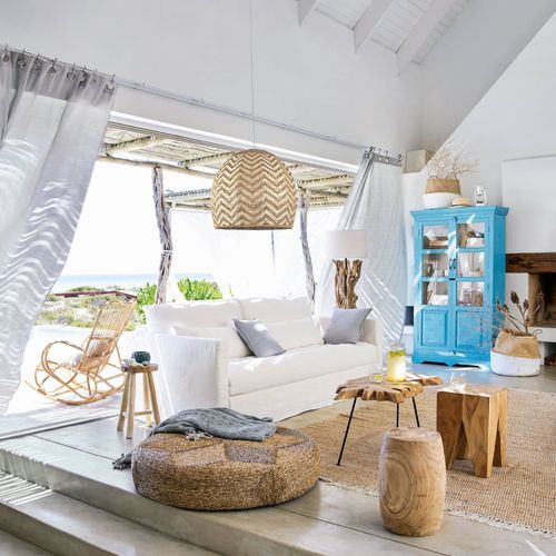 Rattan Cane Pendant Light - Sunset - 2 Sizes