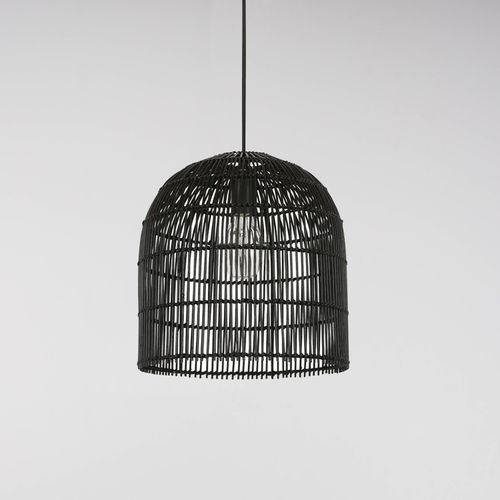 Sienna | Black Rattan Cane Wicker Pendant Light