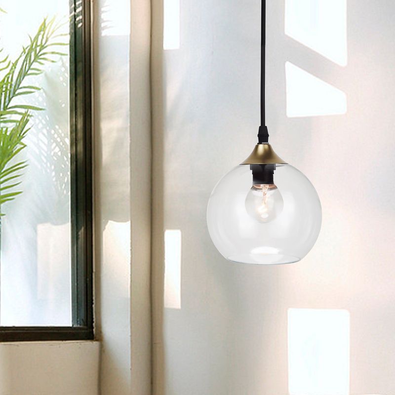 Frankie | Glass Pendant Light - Gold