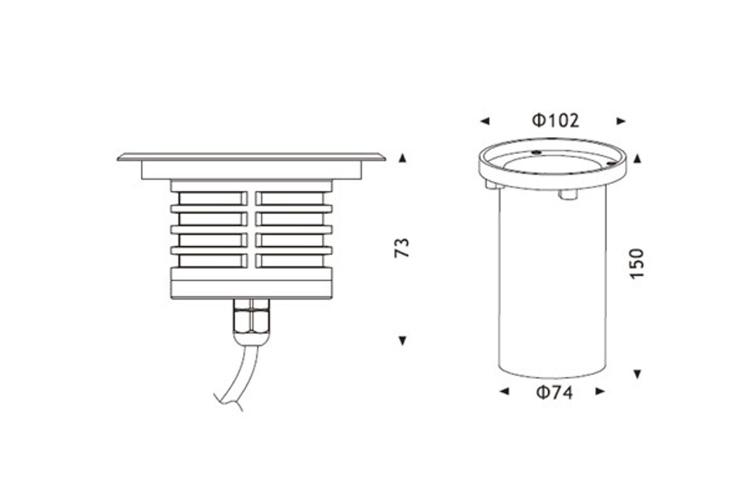 Circular Recessed In Ground