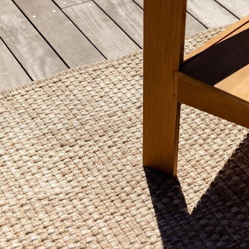 Baya Pelorus Floor Rug - Sand | Indoor or Outdoor