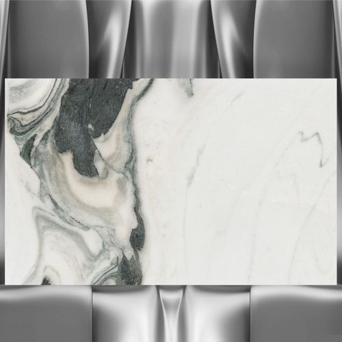Ink White Marble Stone