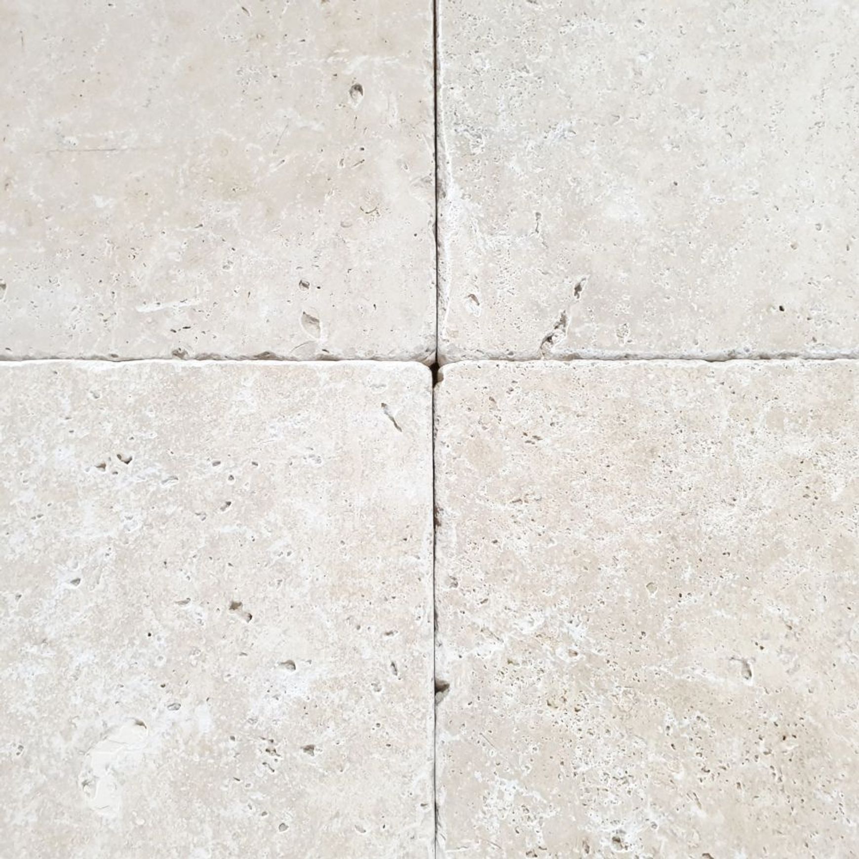 30mm Ivory Travertine Pavers - Tumbled & Unfilled