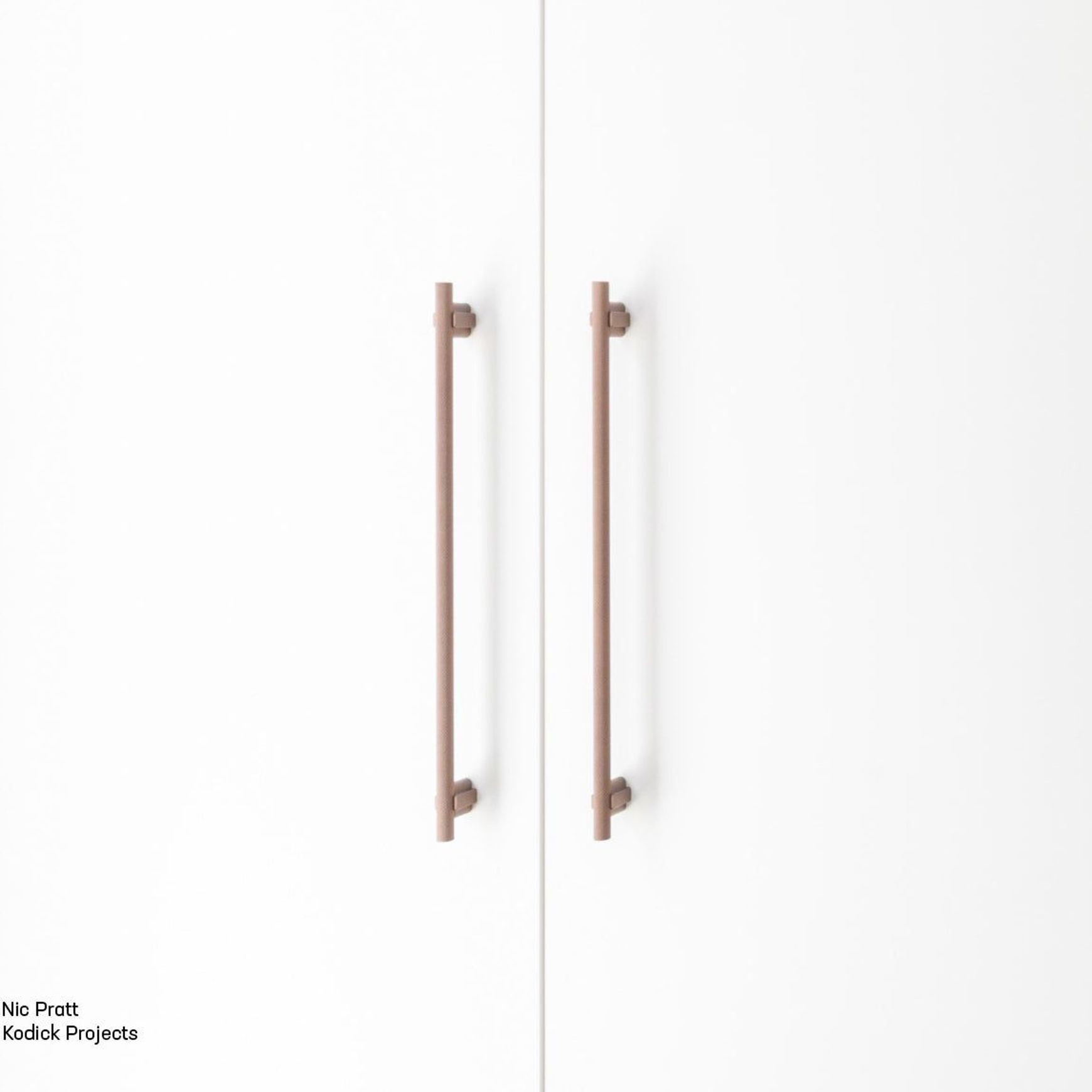 Arezzo Knurled Bar Handle - Double Fixing Post Only