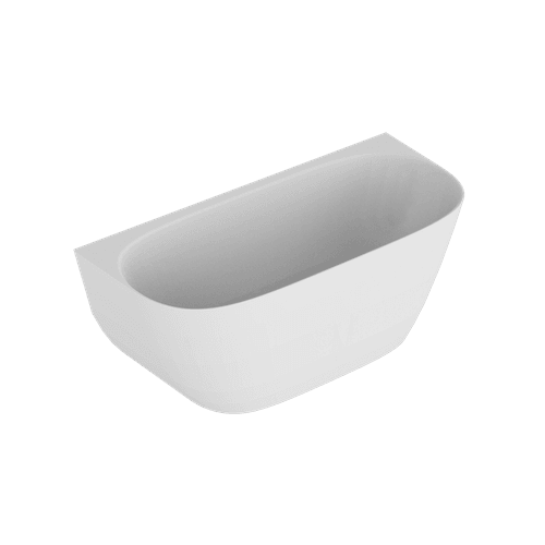 Kurv 1500 Back To Wall Bath Matt White