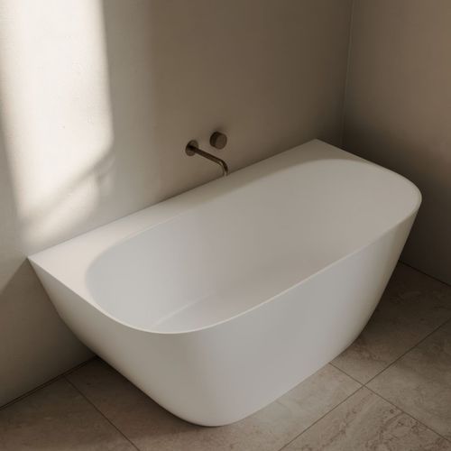 Kurv 1500 Back To Wall Bath Matt White