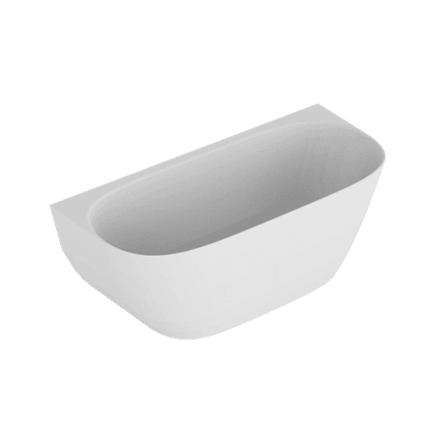 Kurv 1600 Back To Wall Bath Matt White