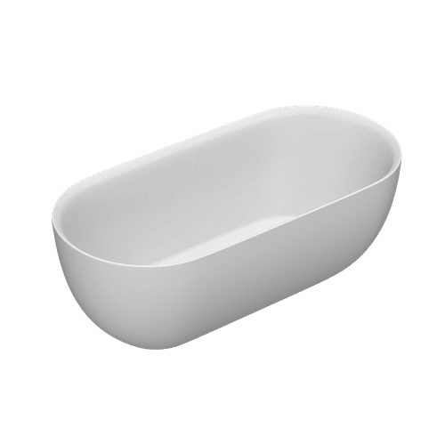 Kurv 1600 Freestanding Bath Matt White