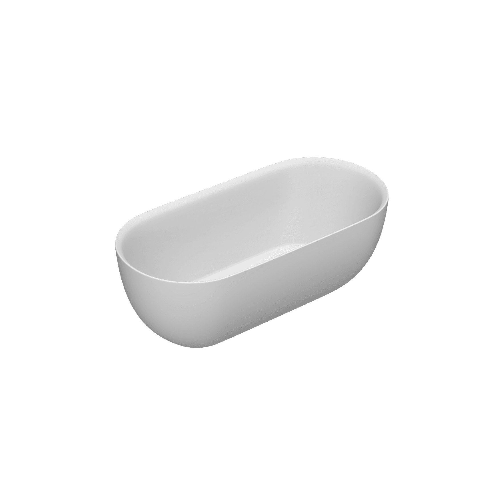 Kurv 1600 Freestanding Bath Matt White