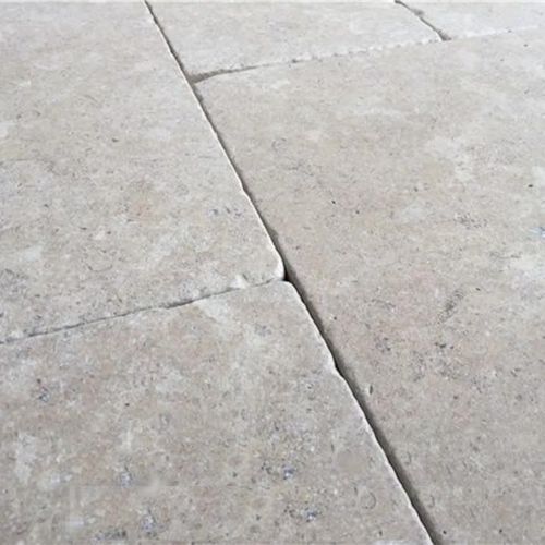 12mm Katarina Limestone French Pattern  - Tumbled