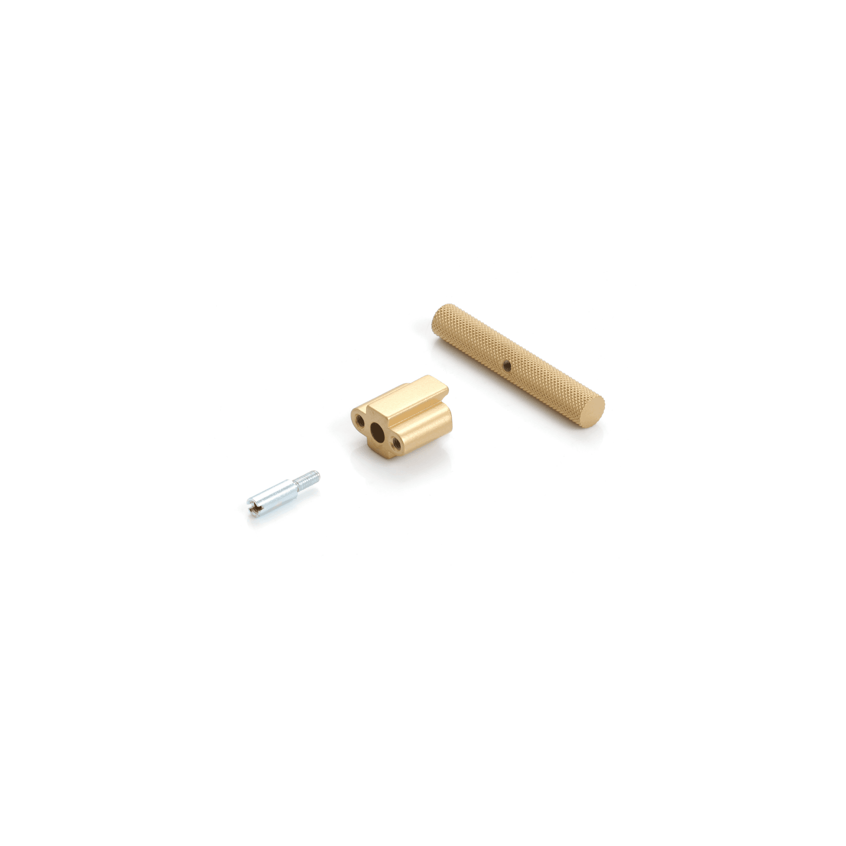 Arezzo Knurled Bar Handle - Double Fixing Post Only