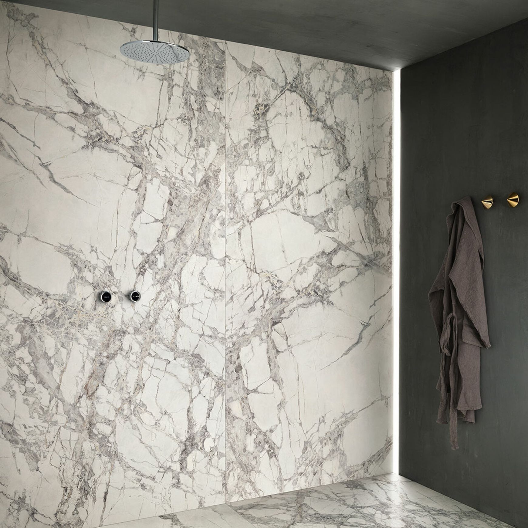 Invisible Light Sat Marble Tile
