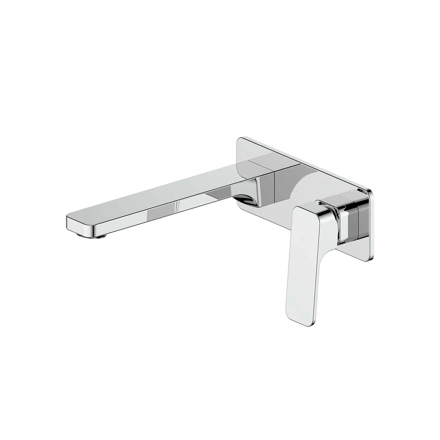 Swept Wall Basin/Bath Mixer W/Plate