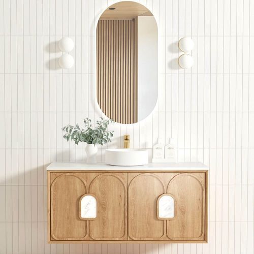 Otti Laguna | Single Bowl Vanity | 1200 | American Oak