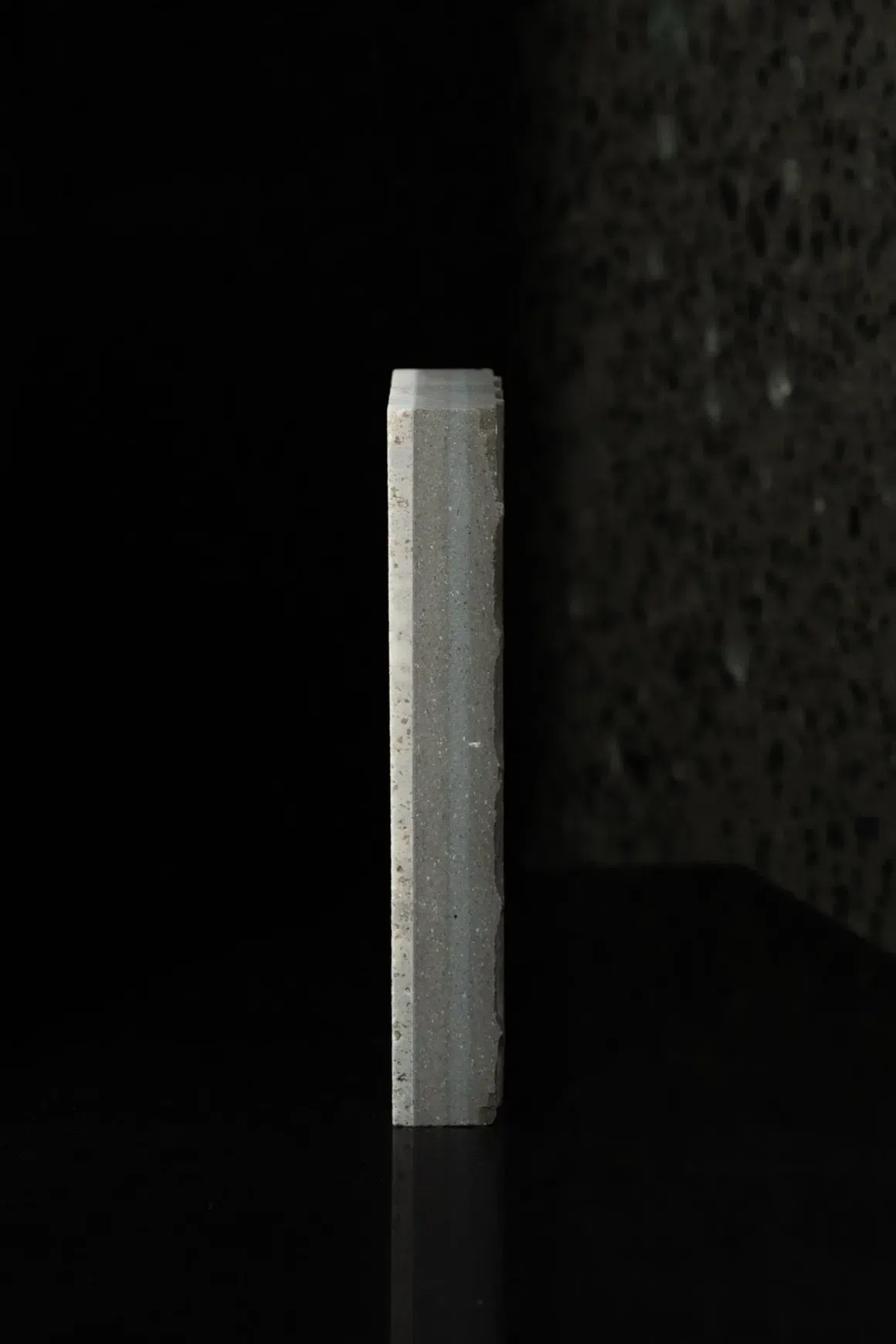 Light Silver Brown Sandblasted Travertine Porcelia
