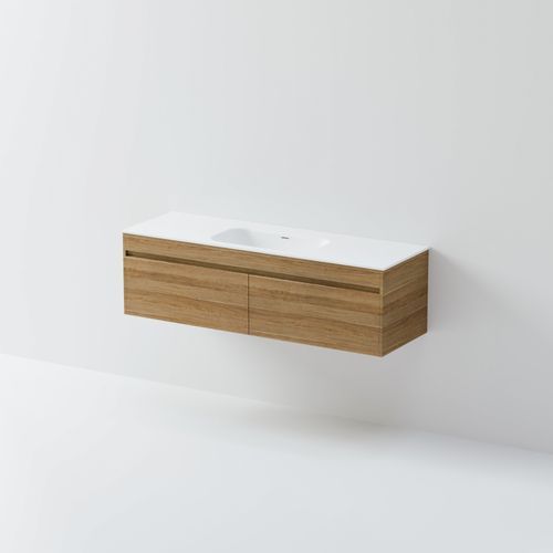 Code Luxe 1500 Wall Hung Single Basin Vanity |2 Drawer