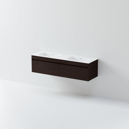 Code Luxe 1800 Wall Hung Double Basin Vanity | 2 Drawer