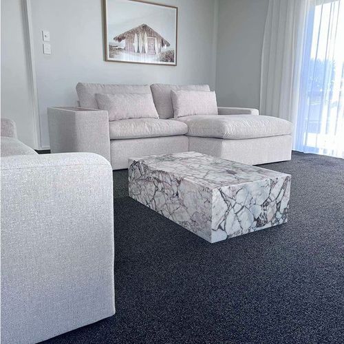 Block Coffee Table - Milky Blue Marble - Small | Natural Stone Co.