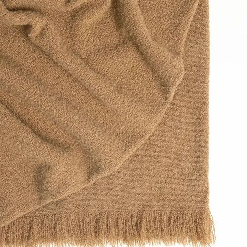 Weave Home Clive Wool Throw Blanket - Cinnamon | NZ Made | Bouclé
