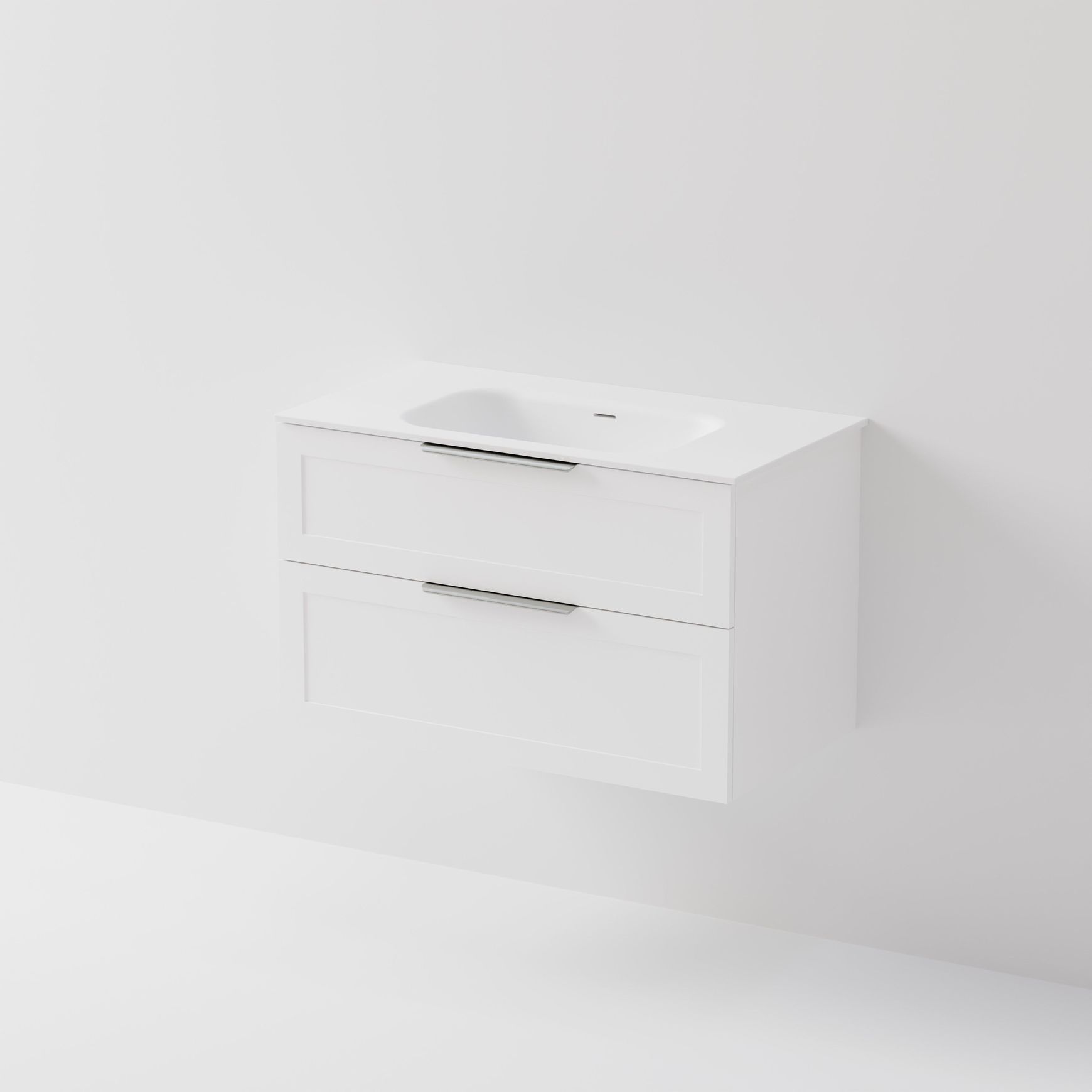 Lineare 900 Vanity | 2 Drawer | Inset Basin
