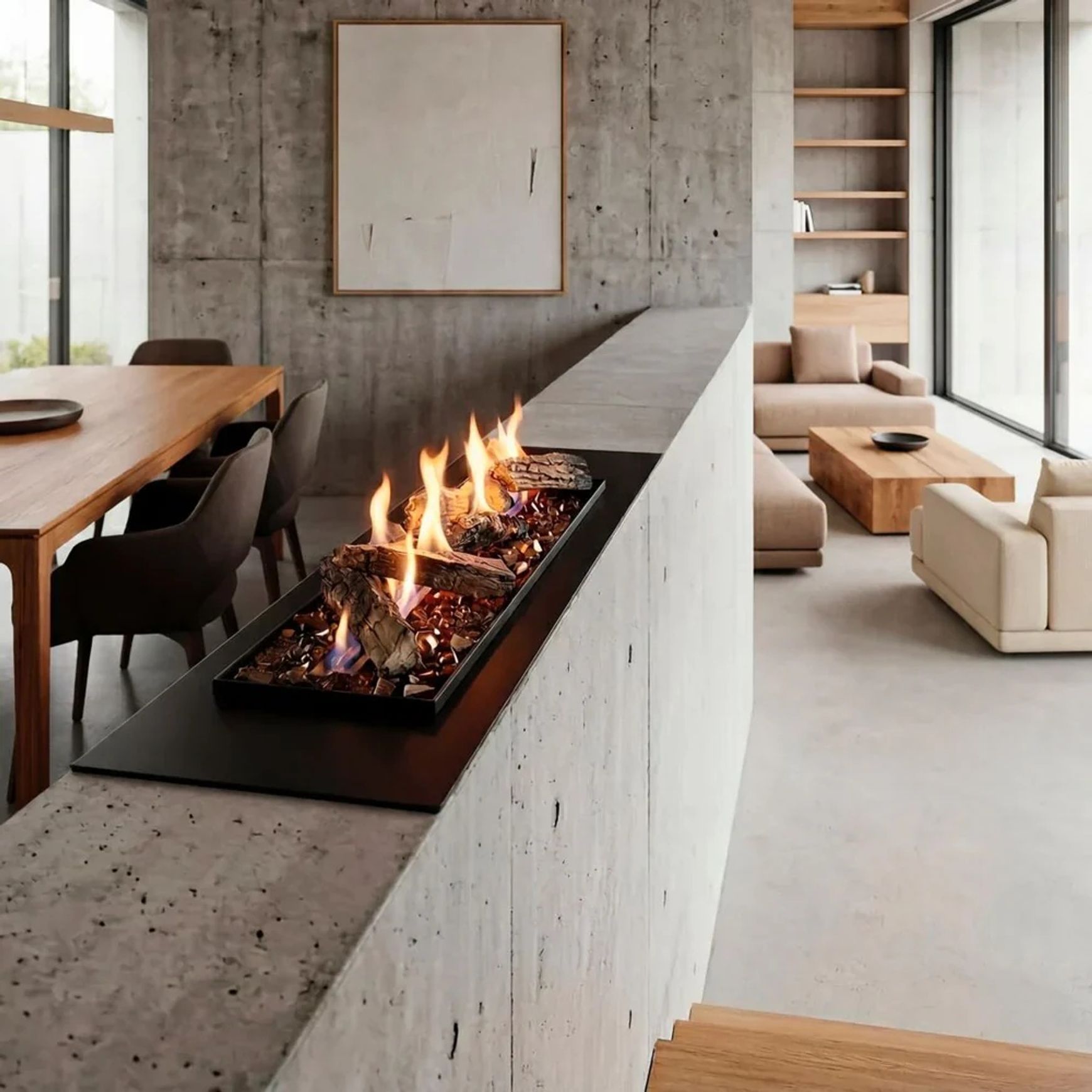 Decoflame BEV LogicWood Fireplace
