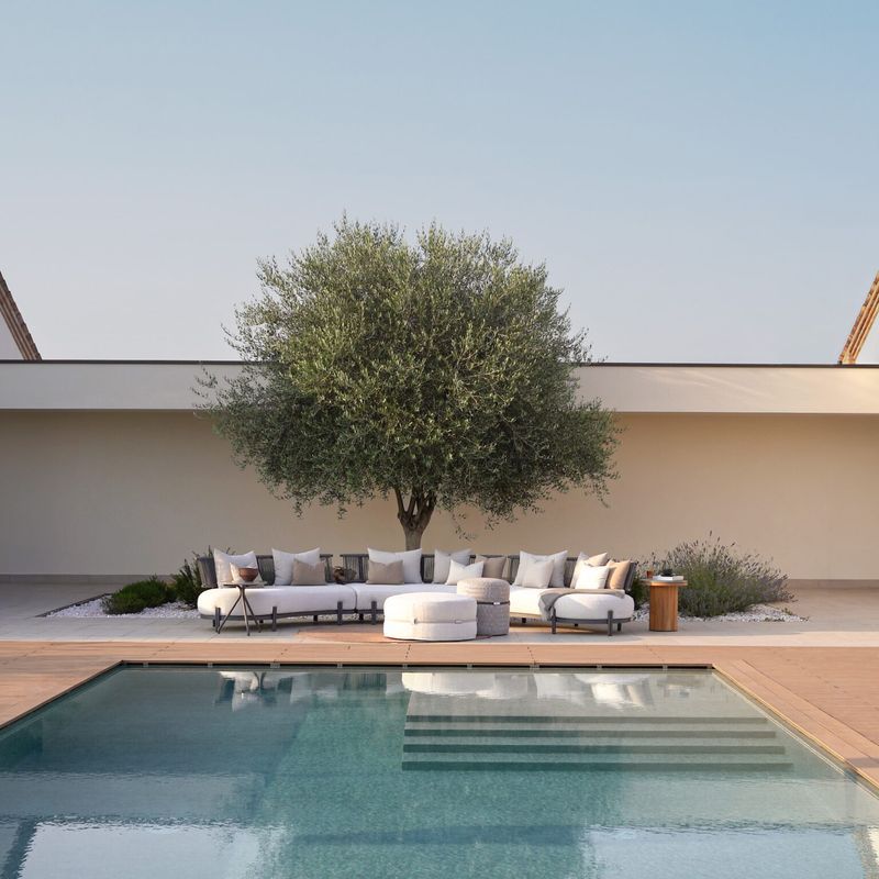 Ponente Outdoor Pouf by Atmosphera