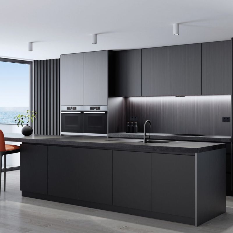 Lucia Black 600mm Undermount Rangehood