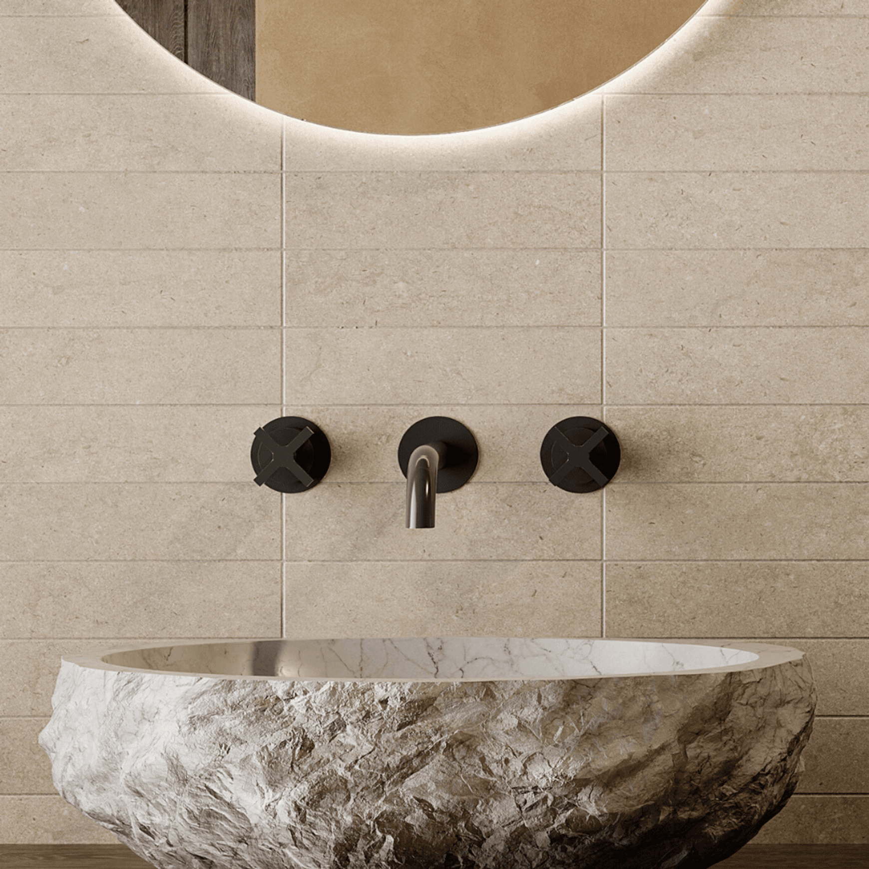 Lutezia Brick Taupe tile