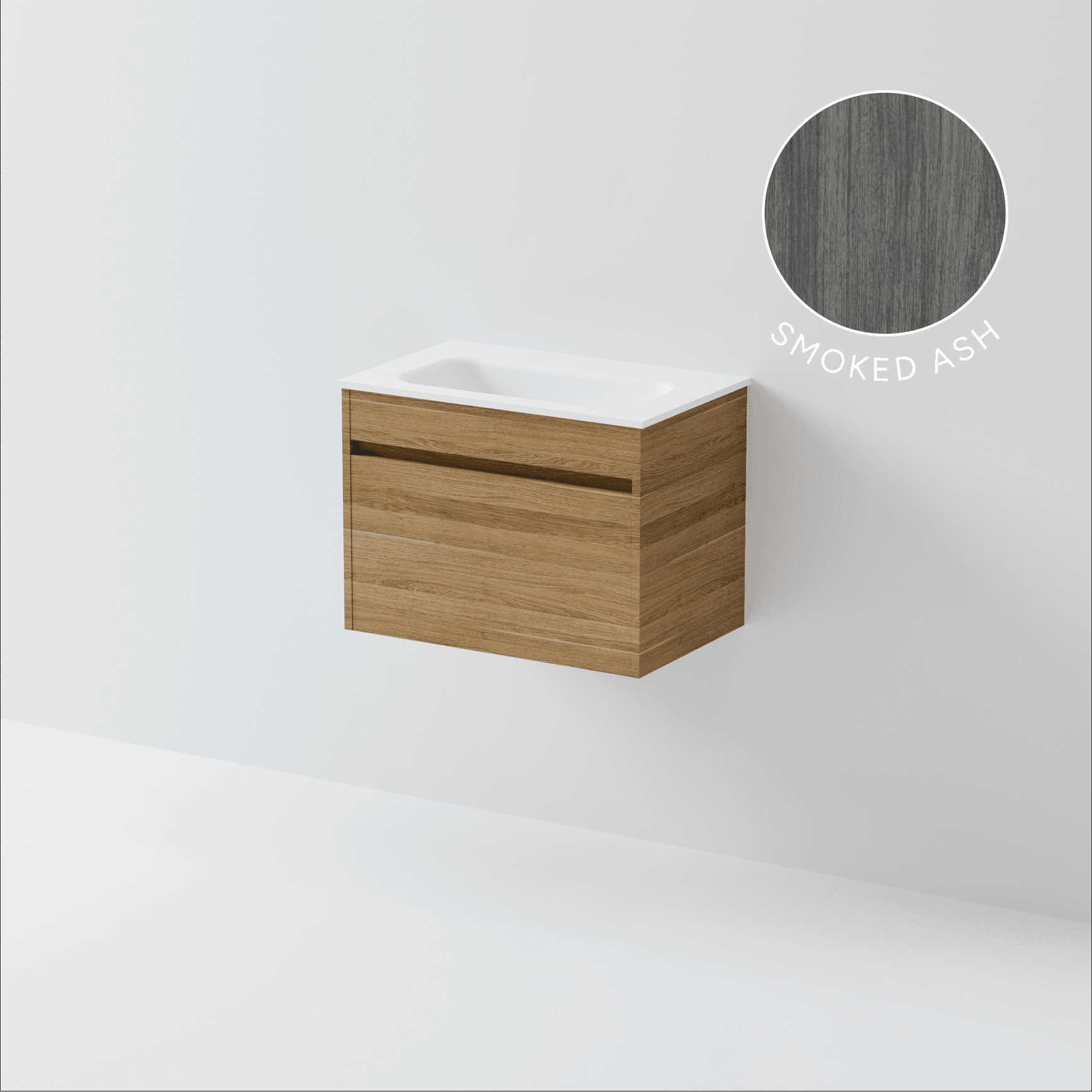 Luxe 600 Slim Wall Hung Vanity | 1 Drawer