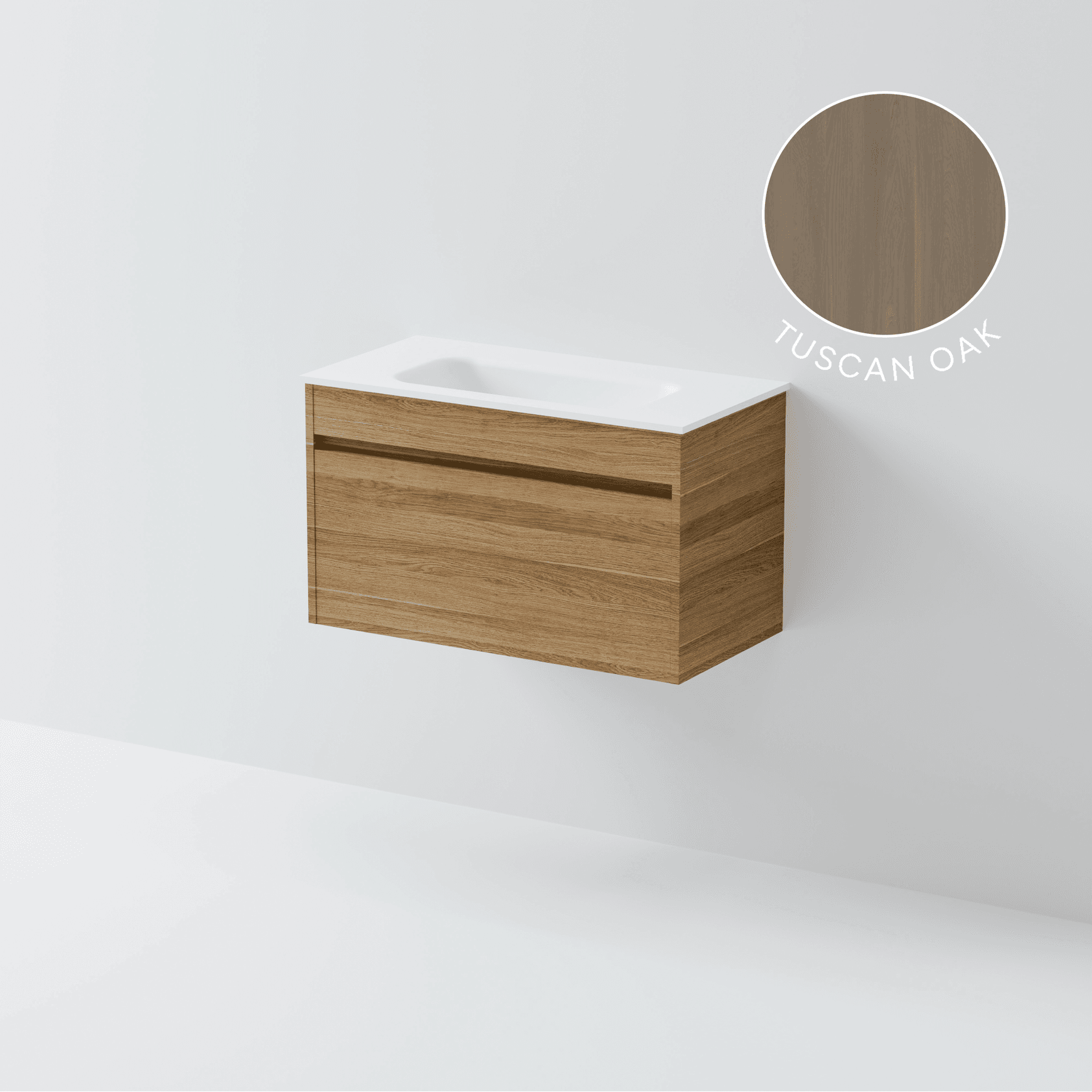 Luxe 750 Slim Wall Hung Vanity | 1 Drawer
