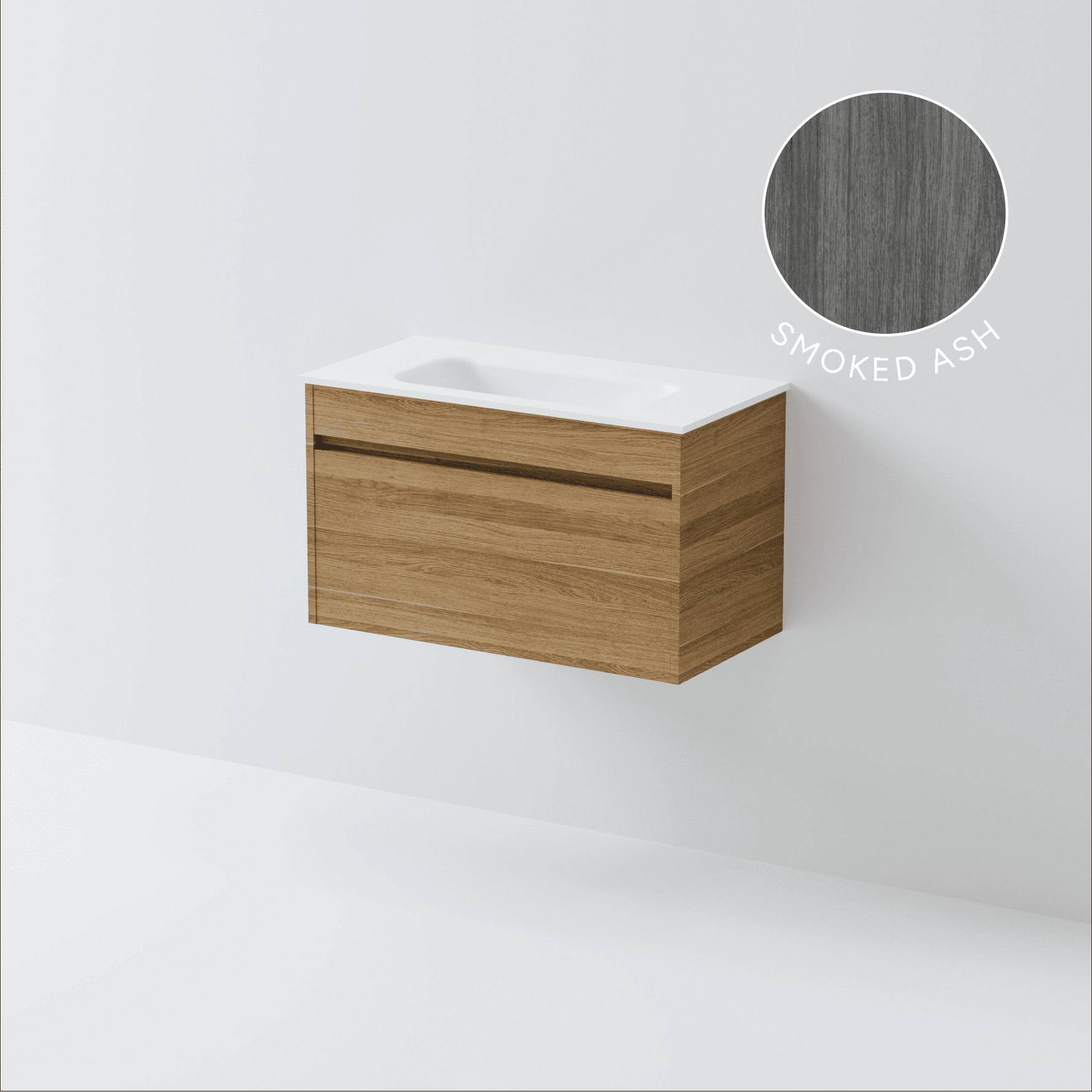 Luxe 750 Slim Wall Hung Vanity | 1 Drawer