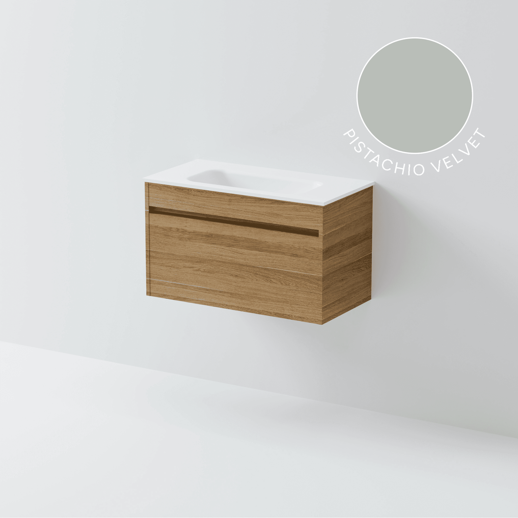 Luxe 750 Slim Wall Hung Vanity | 1 Drawer