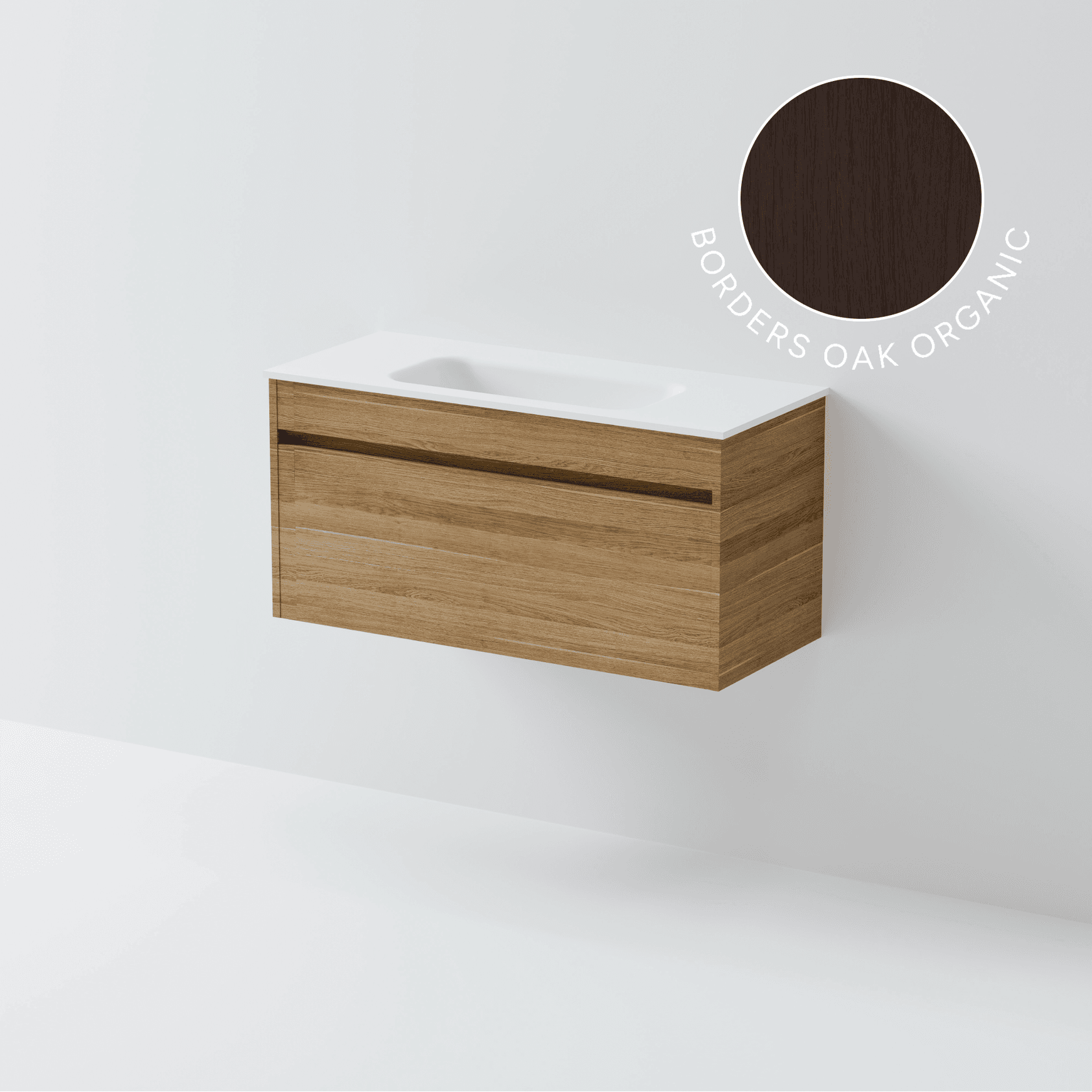Luxe 900 Slim Wall Hung Vanity | 1 Drawer