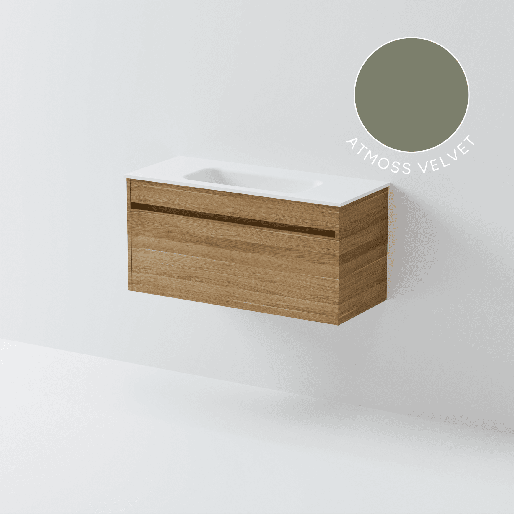 Luxe 900 Slim Wall Hung Vanity | 1 Drawer