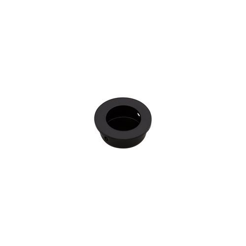 Matte Black FLUSH PULL Round Handle 30mm Open Design