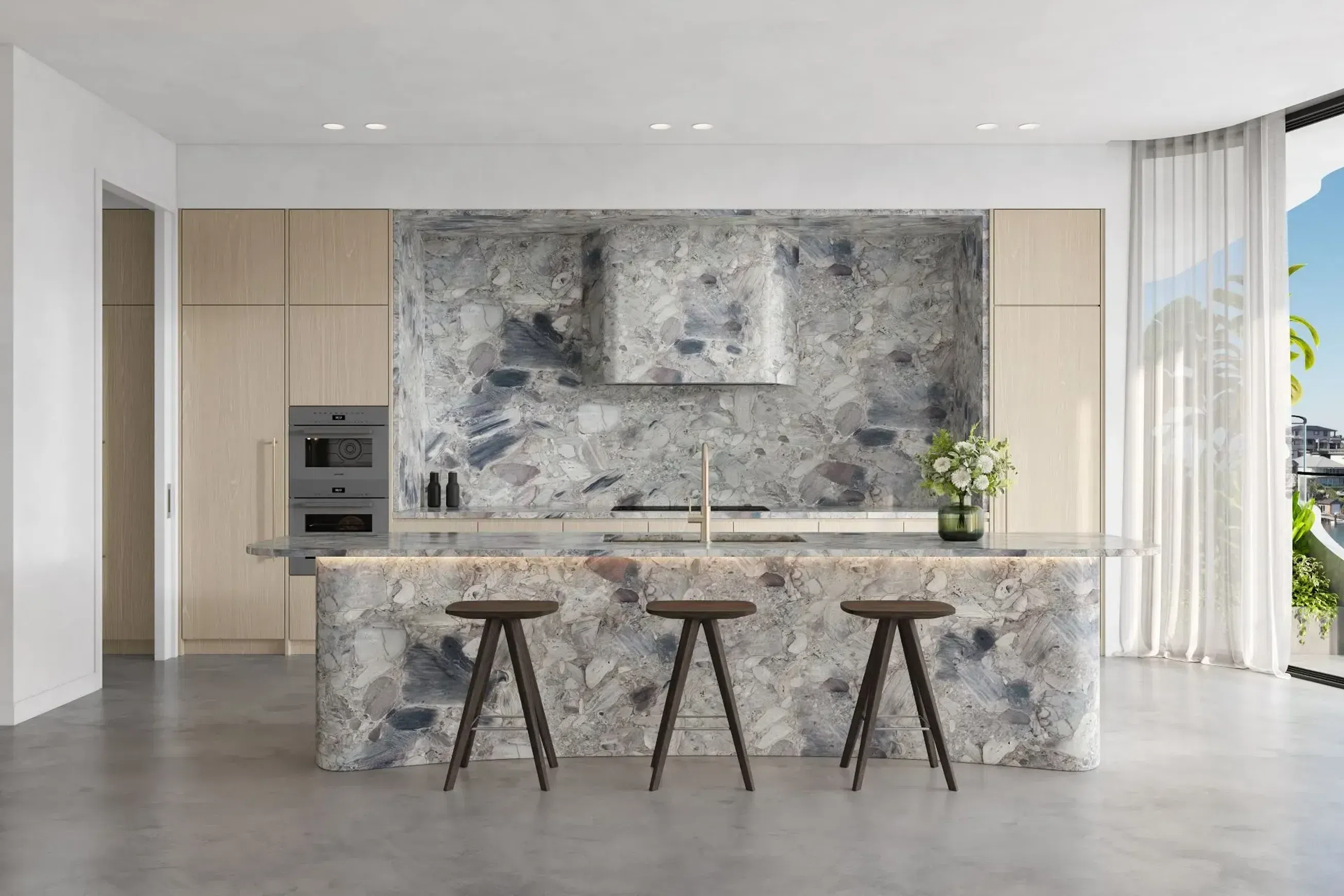 Magente Marble Benchtop
