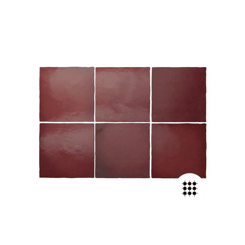 MARGOT BURGUNDY MATT 132X132MM