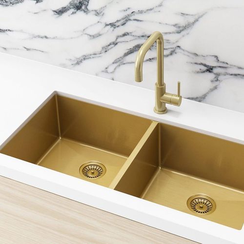 Kitchen Sink - Double Bowl 860 x 440 - Bronze Gold
