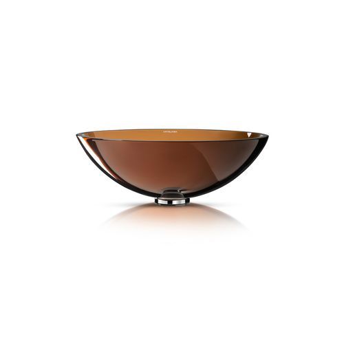 Milano 430 Round Vessel Basin Ambra Translucent