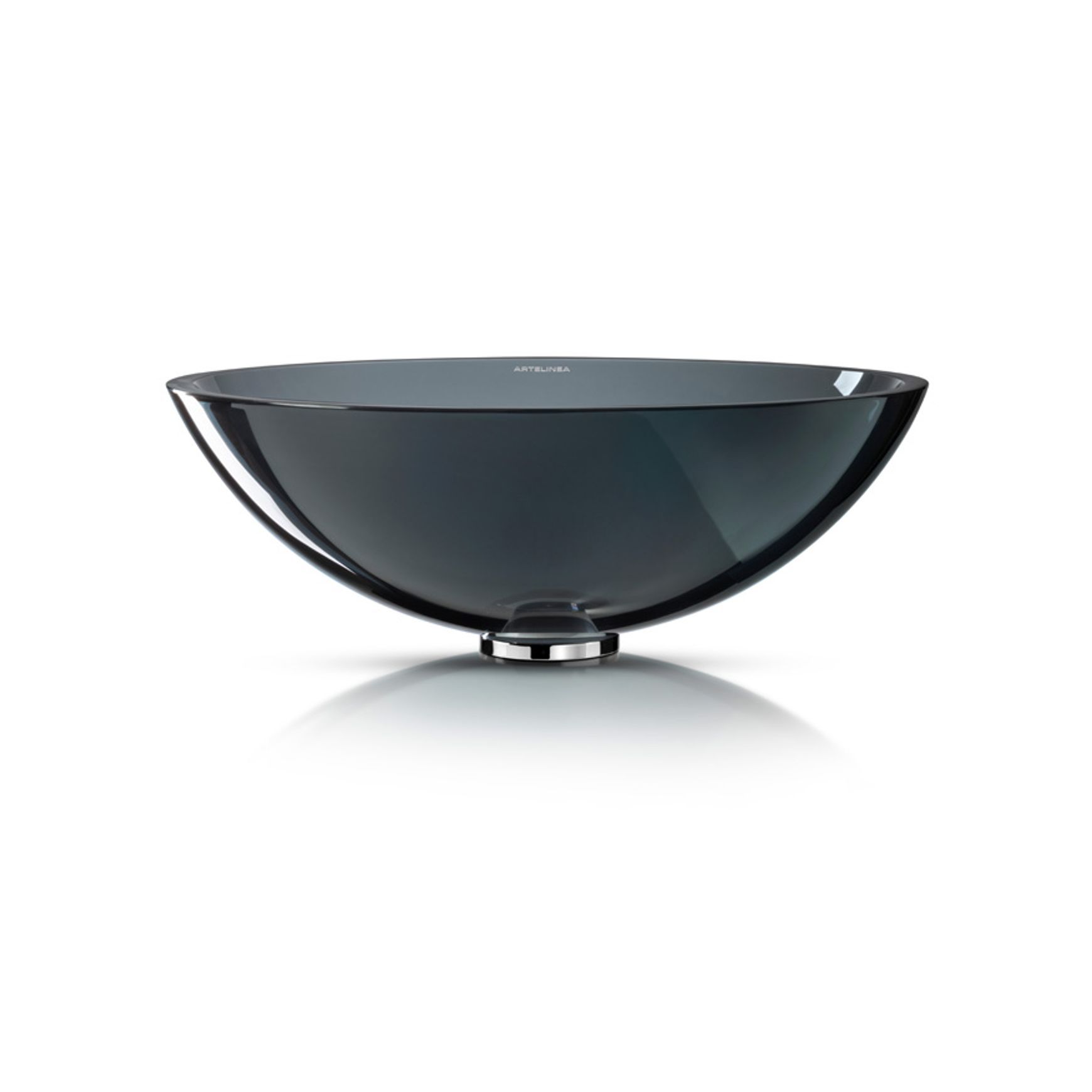 Milano 430 Round Vessel Basin Fume Translucent