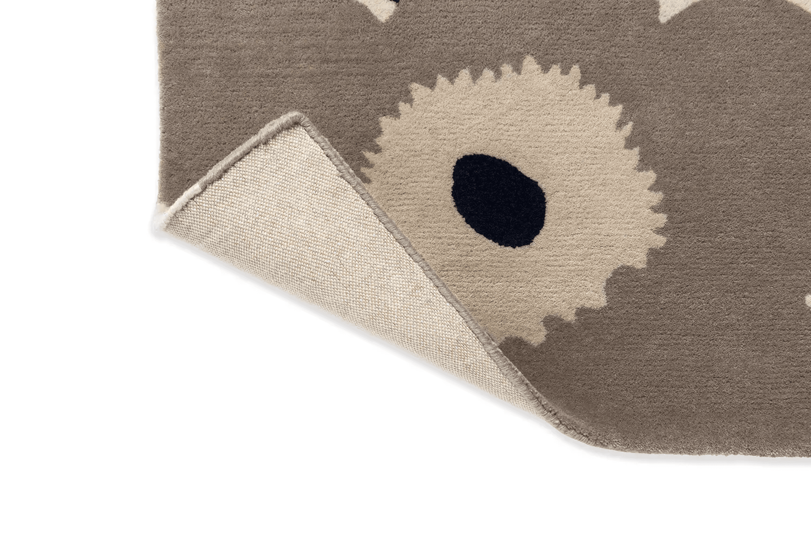 Marimekko Unikko - Greige | 100% Wool Designer Floor Rug