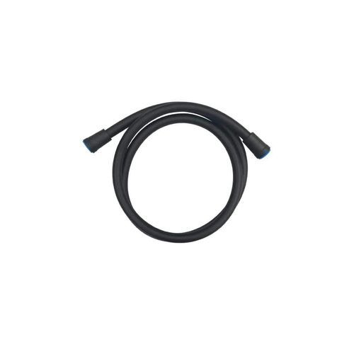 High-strength PVC shower hose with PVC connectors - Matte Black