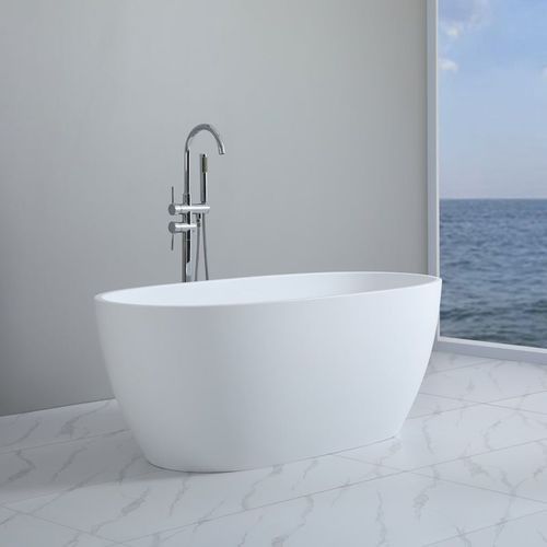 Poseidon Stella Free Standing Bath Matte White Finish