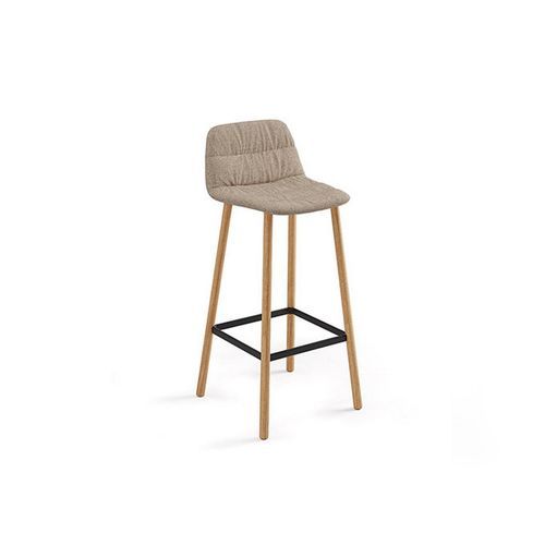 Maarten Bar Stool - Four Wooden Legs
