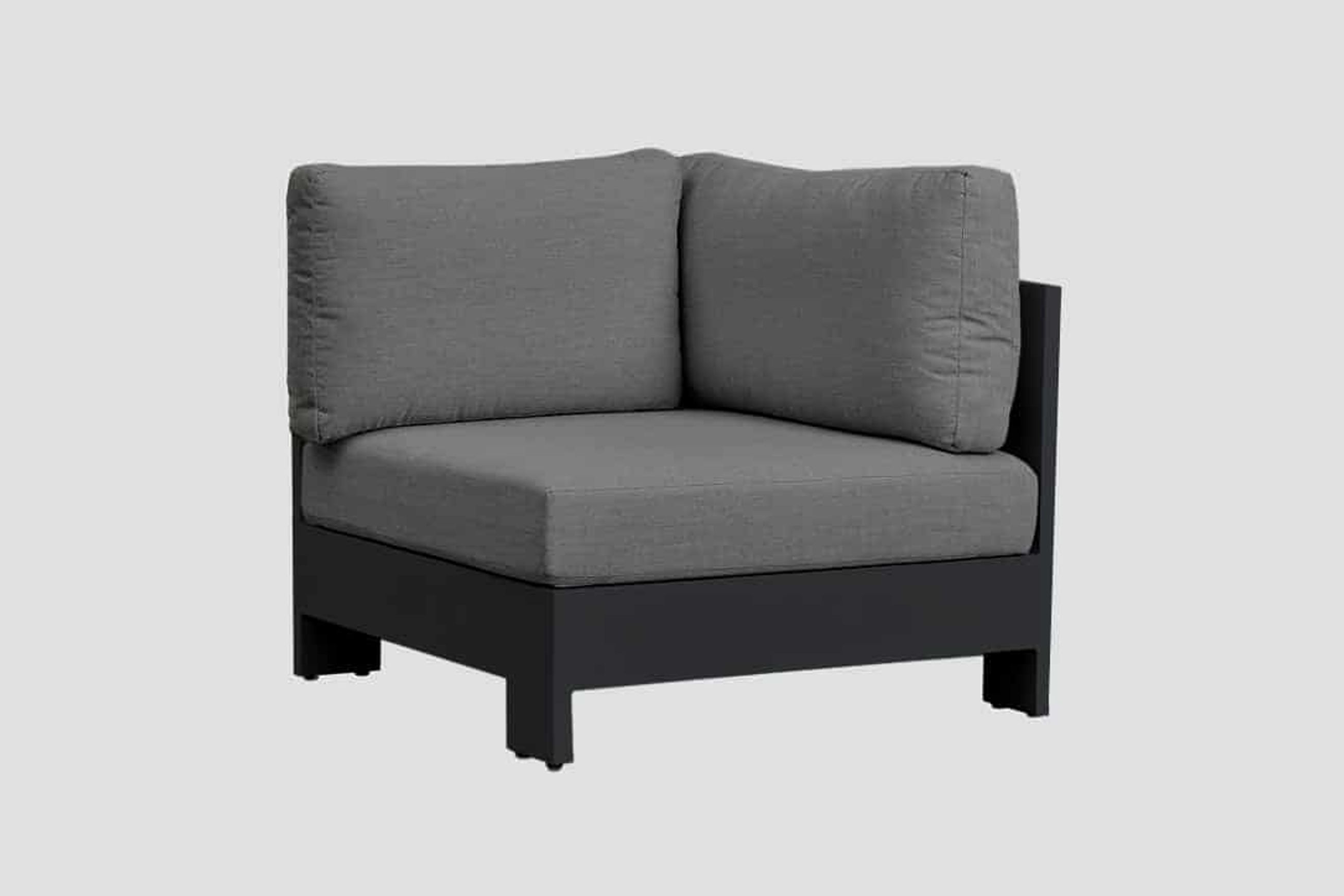 Mackenzie Alu Corner Sofa Section