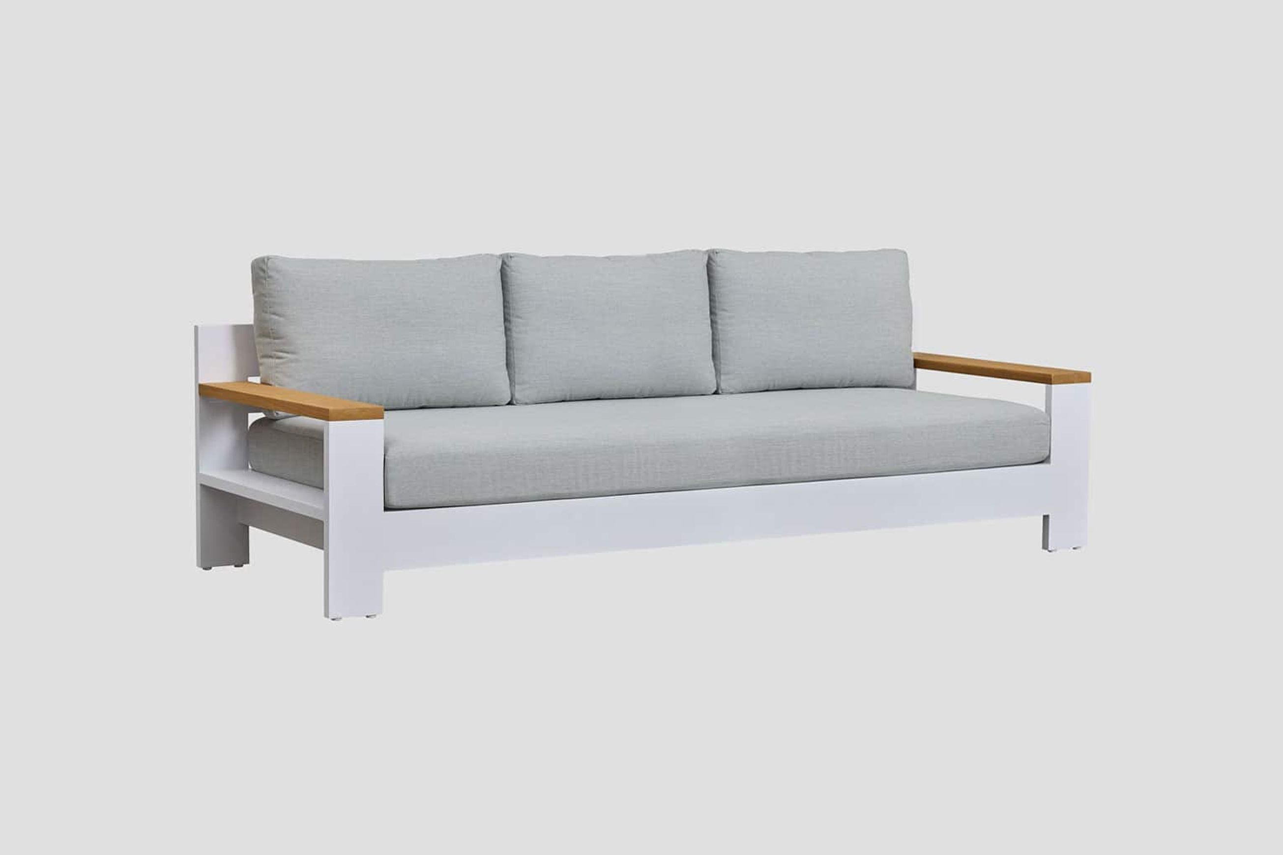 Mackenzie Alu Triple Sofa
