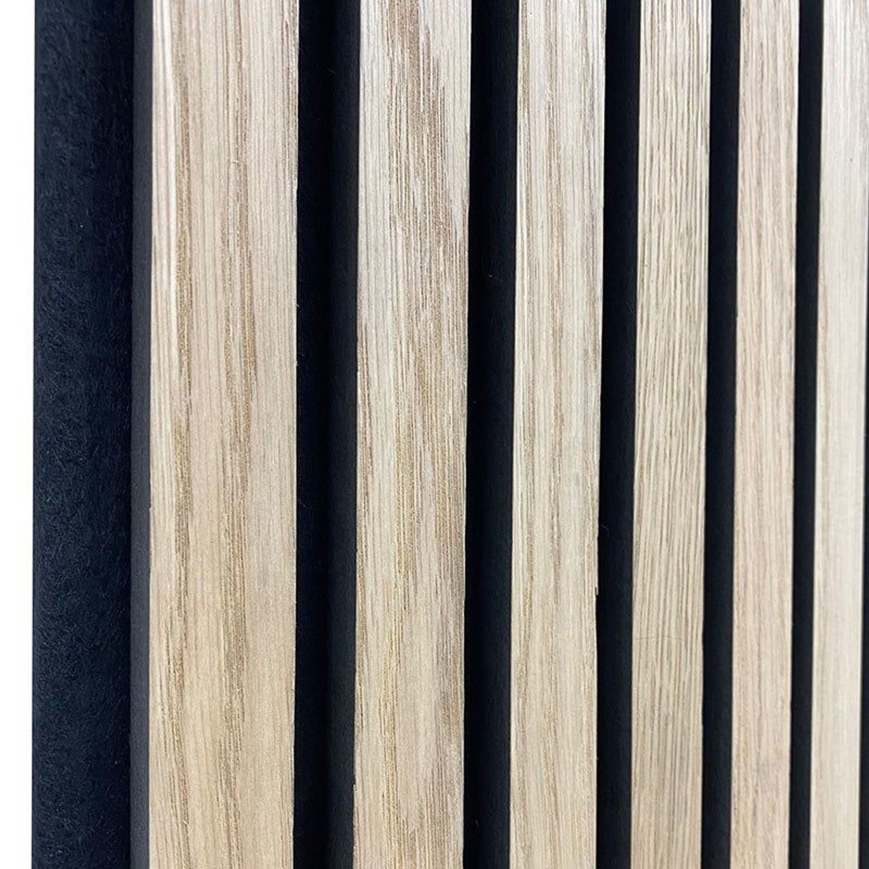WOODFLEX Flexible Acoustic Wood Slat Wall Panel, Oak Veneer - 2700mm x 600mm