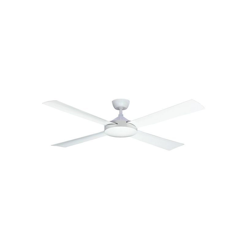 Contemporary Milano Matt White (4 Blade) AC Motor Fan