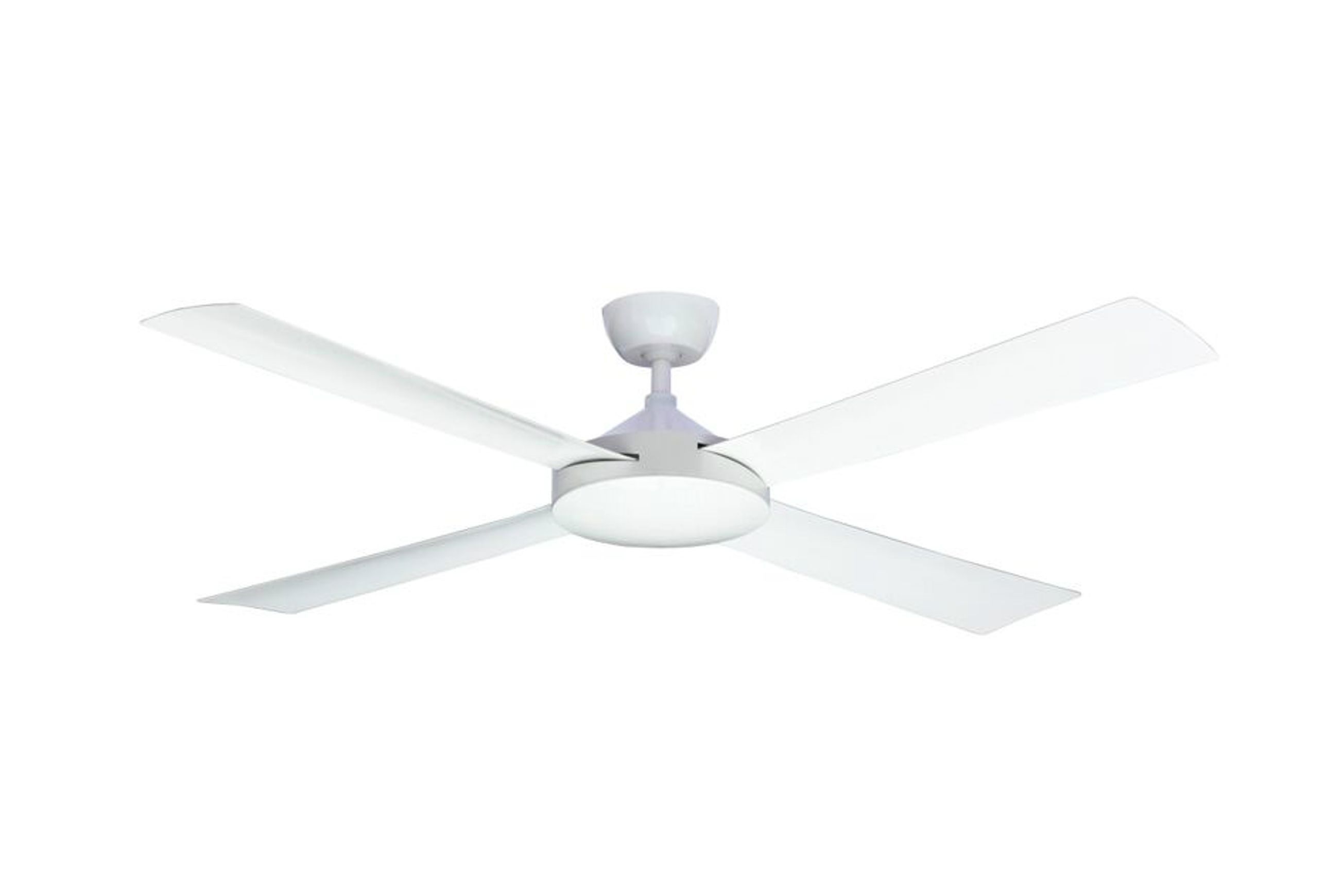 Contemporary Milano Matt White (4 Blade) AC Motor Fan