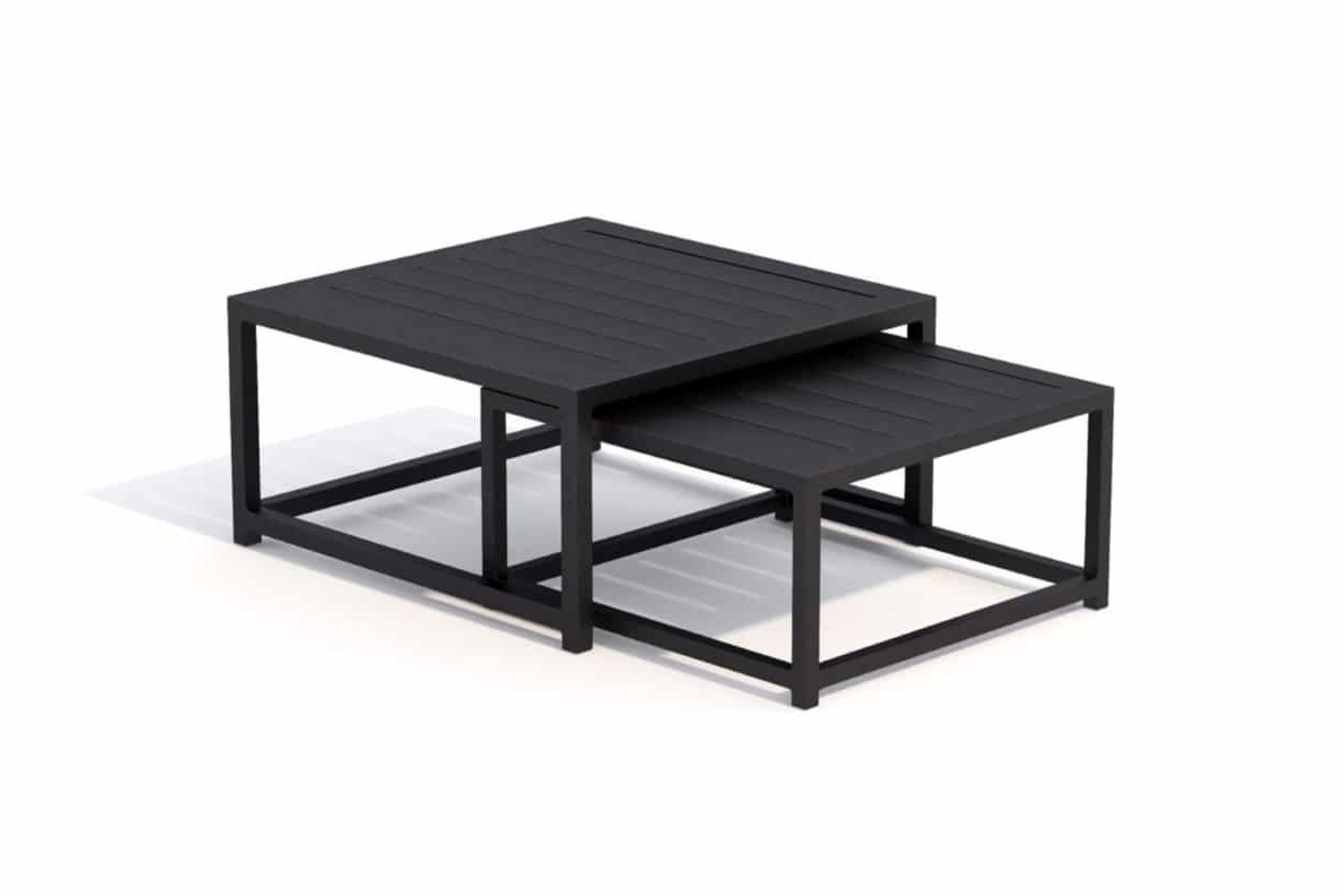 Mood Square Coffee Table Set Black
